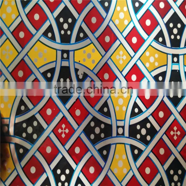 Chinese Stained Art Glass Sheet photo-3