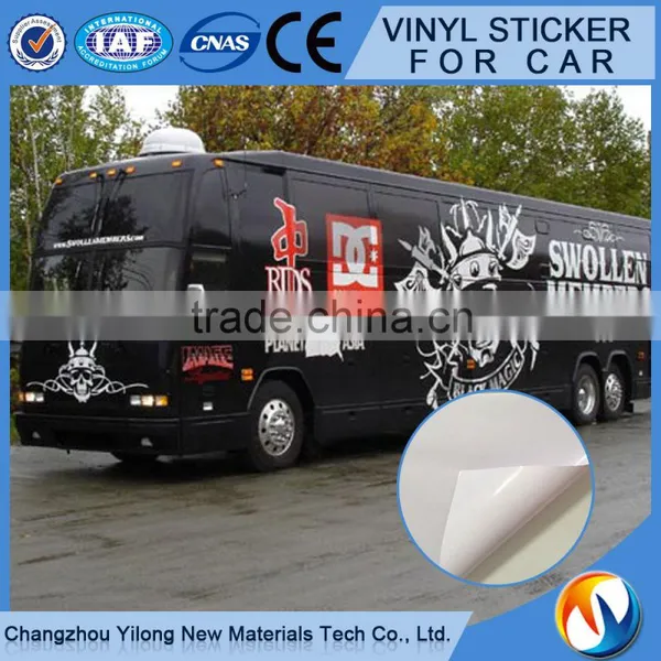 120gsm Self Adhesive Vinyl for Car Body Wrapping Permanent or Removable Glue 80-100micron PVC Film Thickness