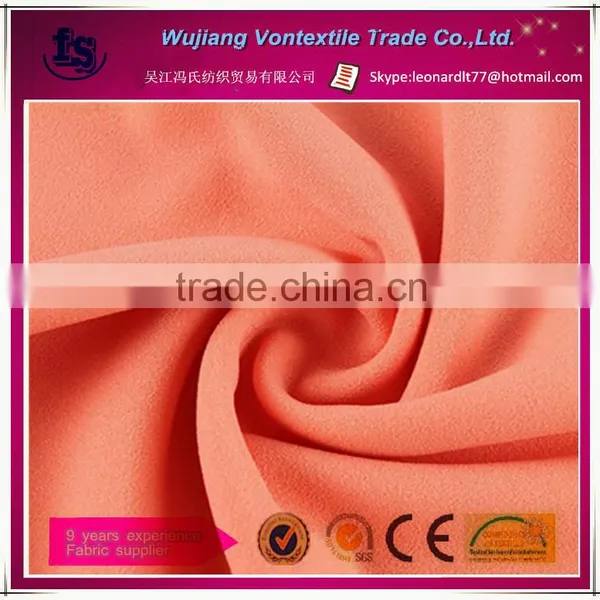 2016 New Fashion Style Silk Crinkle Chiffon Maxi Dresses / 75d*75d Chiffon Fabric for Fashion Cloth,garment,blouse,etc