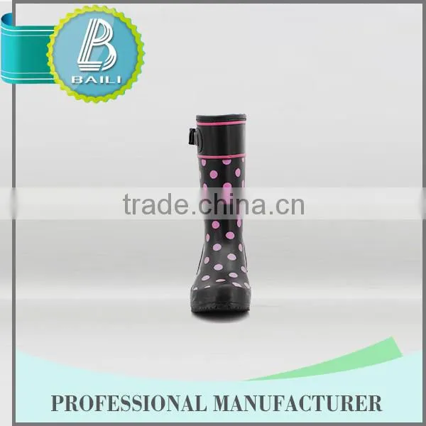 Made in China Customised Designs Colorful Fox Print Rubber Rain Boots Boots photo-2