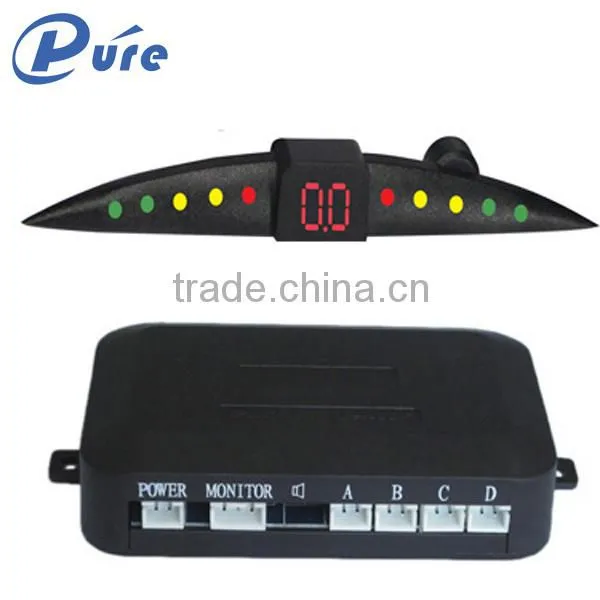 Auto Electronics Car Reversing Aid Parking 4 Sensor Car Reverse Radar System With LED Display photo-3