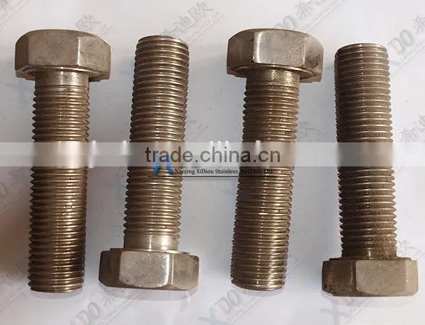 Alloy X- 750 / GH 4145 Alloy718 / GH4169 Stainless Steel Fasteners Hex Bolt photo-6