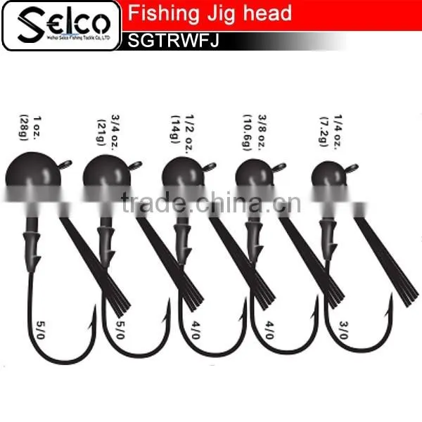 Football Head Kmucutie Wholesale Tungsten Jig Head for Bass photo-3