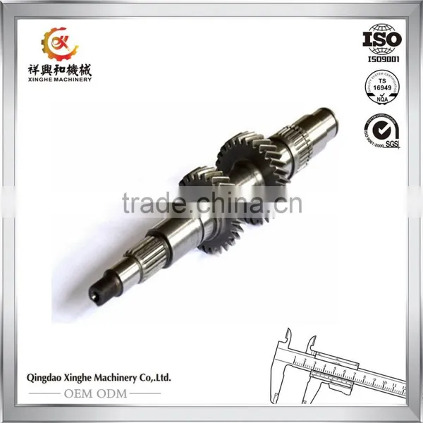 OEM Steel Gear and Shaft OEM Brass Collar Shaft With Cnc Machining