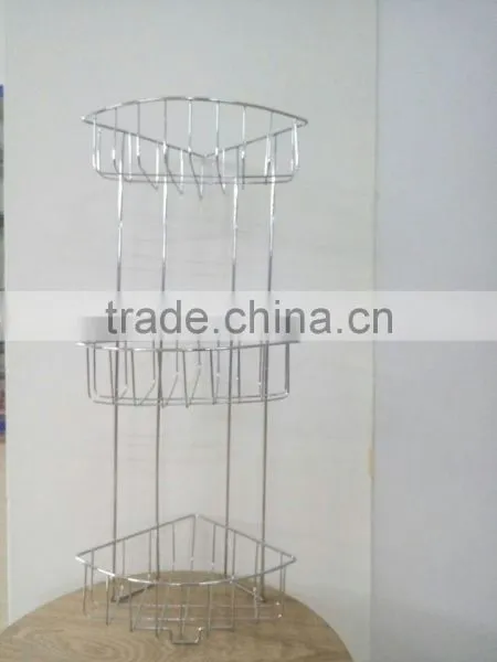 Chrome-Plating Metal Wire Bathroom Hanging Shower Caddy photo-3