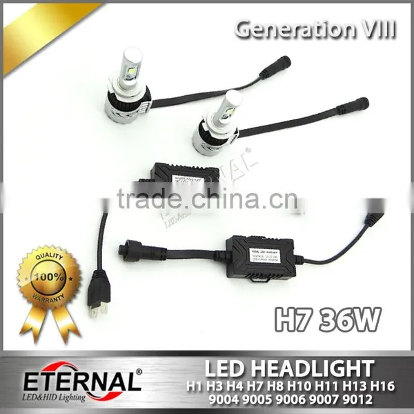Super Brightness Car Led Headlight Bulb Kit H4 H7 H3 Smart Bulb Kit Auto Car Automotive Motorcycle Lamp photo-5