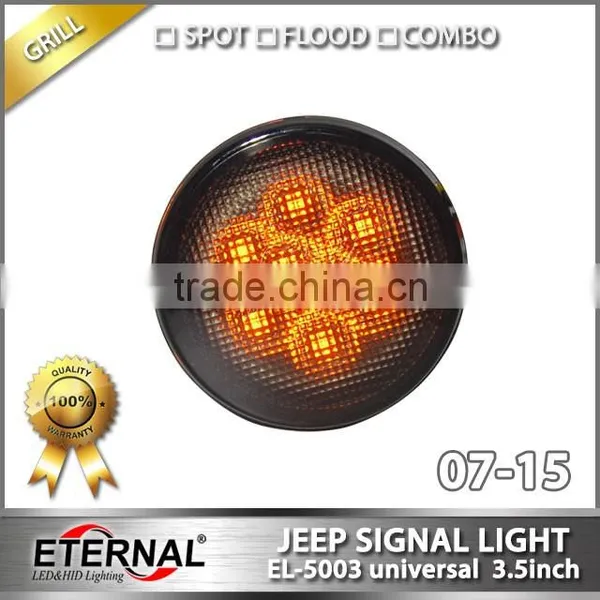 Jeep Wrangler LED Turn Signal Light Wheel Grill Lamp for 07-15 Rubicon Off-road Vehicles photo-2