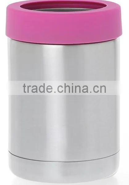Double Wall 12 Ounce Vacuum Stainless Steel Beverage Chilled Can Cooler BPA Free Water Bottle Flask photo-2
