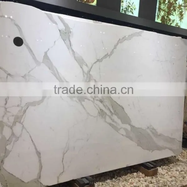 Statuario White Marble Custom Cut Marble Table Top photo-3