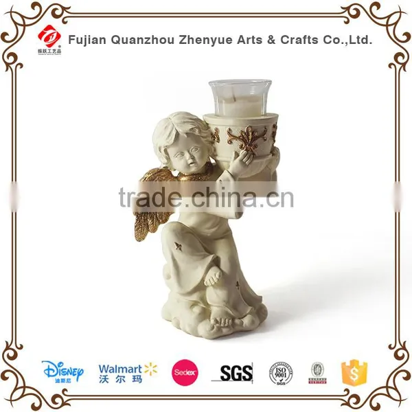 Wedding Decorative Glass Candle Holder,Polyresin Glass Bird Animal Candle Holder,Polyresin Glass Angel Christmas Candle Holder photo-3