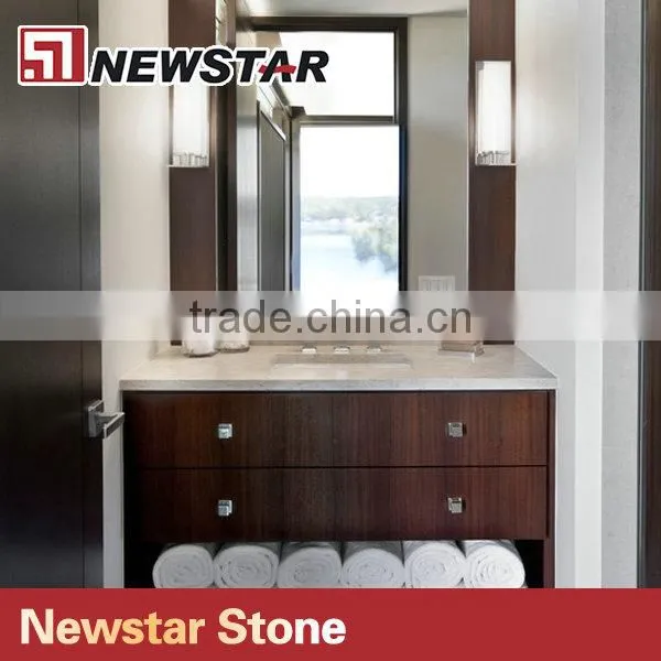 Newstar Prefab Hotel Project Bathroom Quartz Countertop photo-3