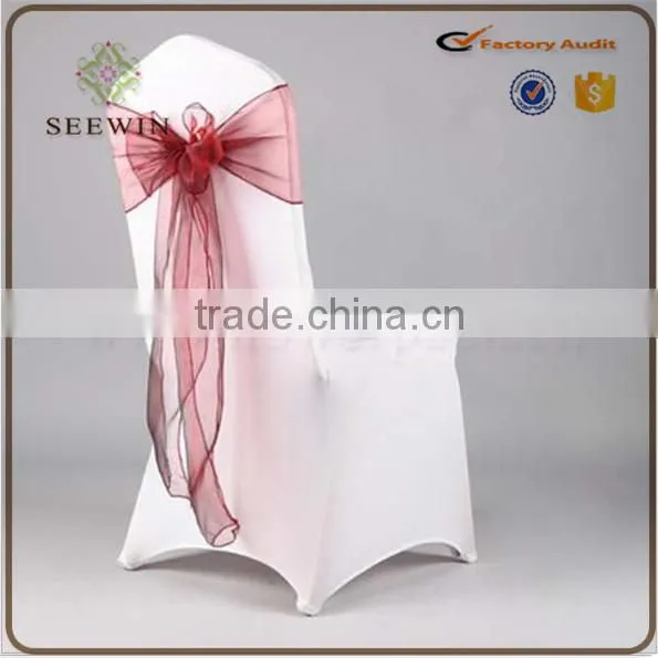 Transparent Cheap Organza Chair Cover photo-4