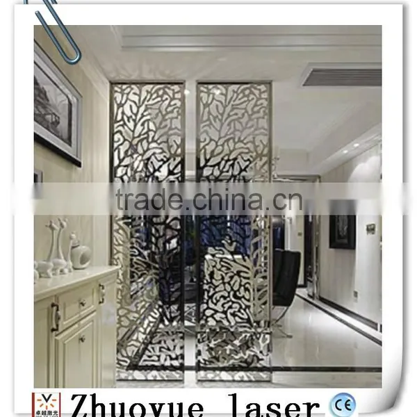Custom Made Laser Cut Metal Partition Room Divider Screen photo-5