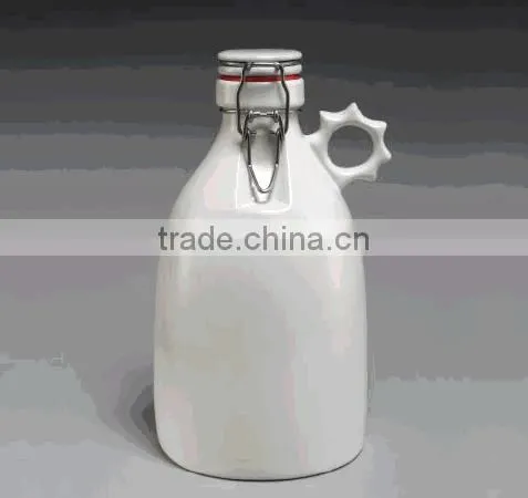 Popular 64oz Swing Top Caps Wholesale Ceramic Beer Growler photo-6