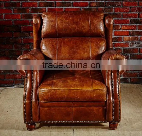 High End Vintage Leather Sofa S118 photo-3