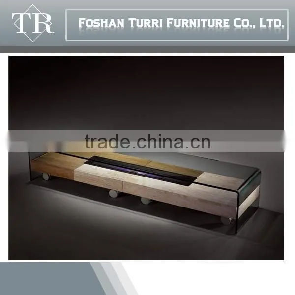 Modern White Rectangle Marble With Glass Top Console Table photo-6