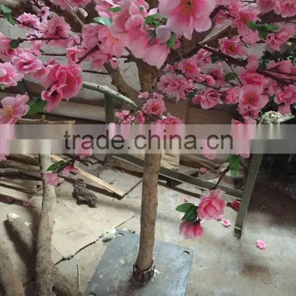Artificial Cherry Flower Tree Artificial Tree Silk Cherry Branch Home Decoration Faux Cherry Blossom photo-4