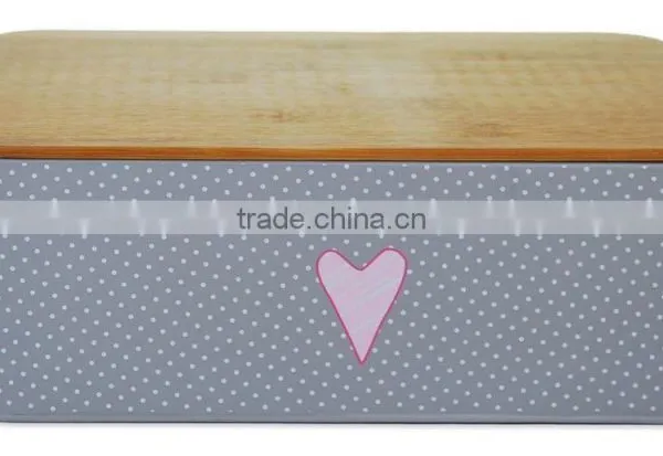 Vintage Design Home Kitchen Pink Bread Bin photo-6