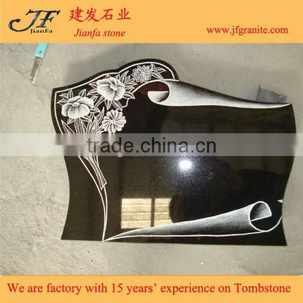 Types Of Small Carved Granite Tombstone With Flower Carving photo-5