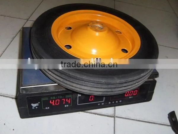 Size 13x3 Solid Wheel With Metal Rim 13x3/14x4 Size photo-3