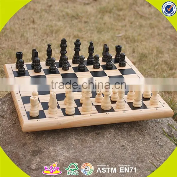 2017 Wholesale Cheap Kids Wooden International High Quality Children Wooden International Chess W11A053 photo-4