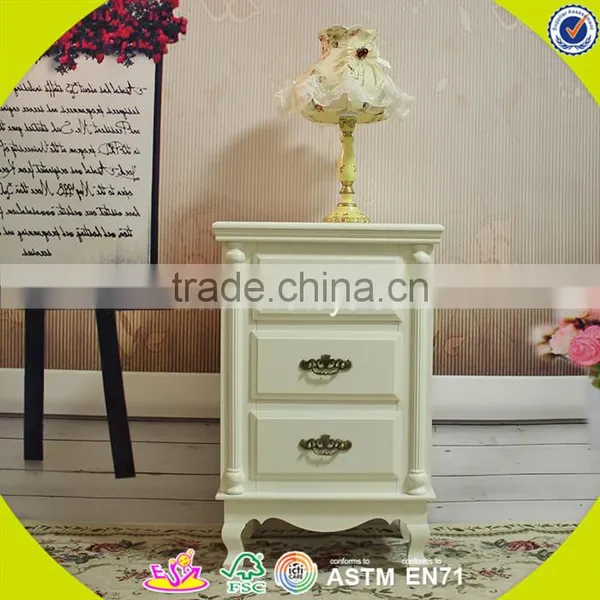 2017 New Design White Wooden Bathroom Storage Cabinets High Quality Solid Wooden Bathroom Storage Cabinets W08H066 photo-5