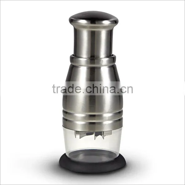 Stainless Steel Kitchen Pressing Onion Garlic Cutter Chopper photo-6