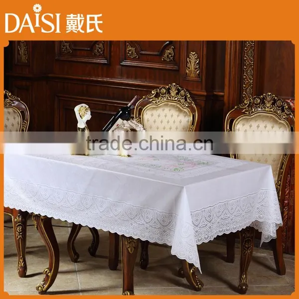 Cheap PVC Tablecloths Vinyl Lace Tablecloth Roll Tablecloth Vinyl Fabric photo-4