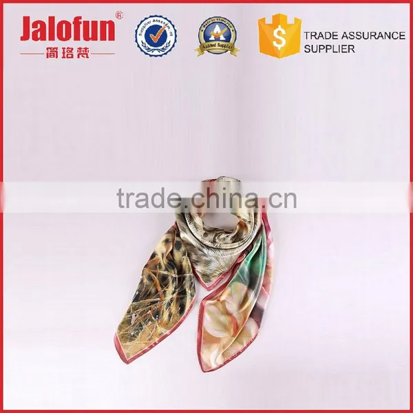 Promotion Gift Custom Embroidery New Style Personalized Silk Scarf