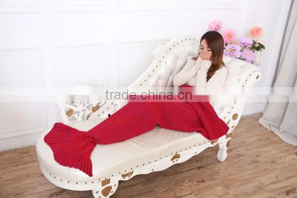 Bulk Wholesale Adult Knitted Mermaid Tail Blanket TV Wearable photo-4