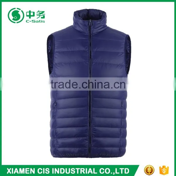 2017 Trendy European Style Winter Plus Size Ultralight Mens Padded Down Vest photo-5