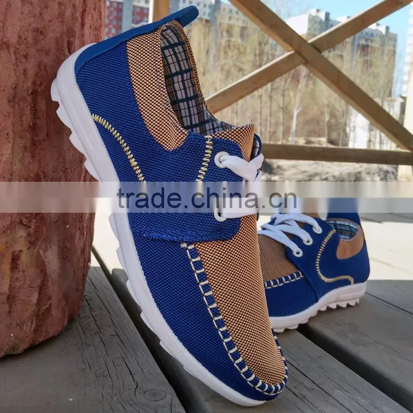 Lastest Design China Flat Canvas Shoe Man Trainers Shoes 2017 photo-3