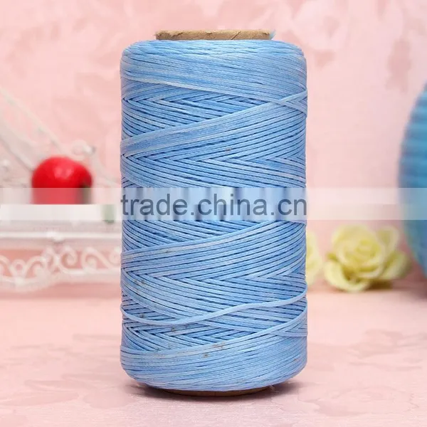 Ecellent Quality 1 Spool 260m 1mm Flat Sewing Coarse Braid Waed Thread For Leather Craft Repair photo-6