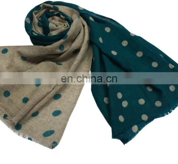 Cashmere Pashmina Wool Polka Dot Shawls photo-2
