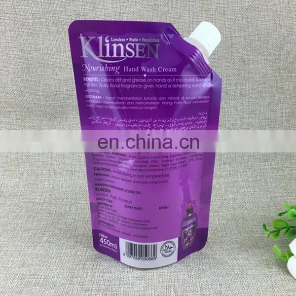 Various High Quality Custom Transparence Stand up Spout Pouch for Laundry photo-2