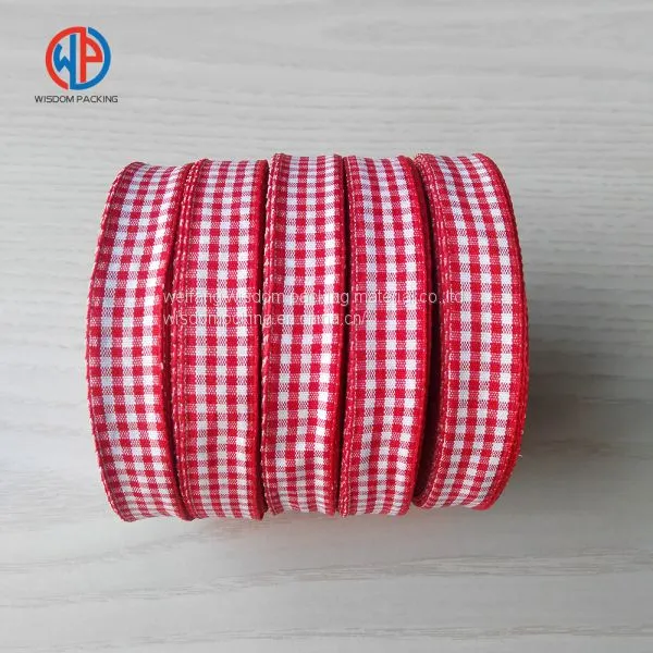 Ribbon Manufacturer Supply Polyester Tartan Ribbon photo-2
