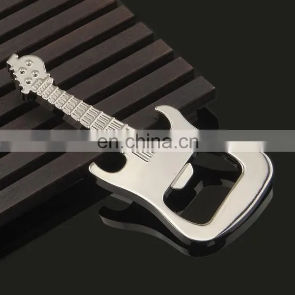 Promotional Top Sale New Arrival Guitar Bottle Opener Metal Keychain photo-3