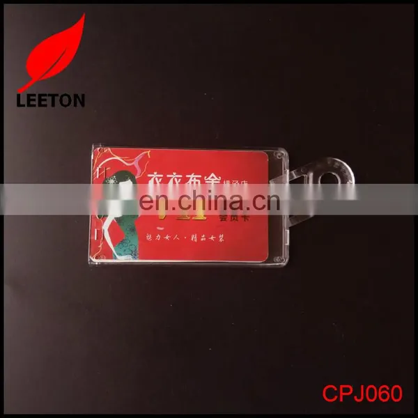 Factory New Designed Vertical Strong Rigid Plastic ID Card Holder photo-5