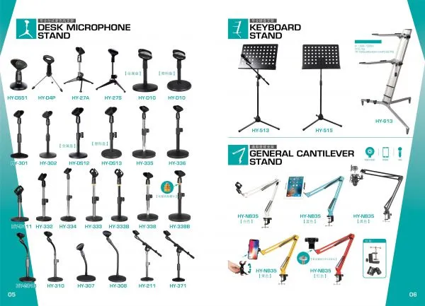 Microphone Bracket Microphone Stand Height Adjustable for Wireless or Wired Micphone Mini Microphone Holder Foldable photo-3