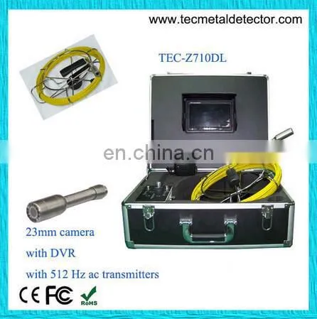 23mm Stainless Steel Camera Water Well Inspection Camera With DVR&512Hz Transmitter TEC-Z710DL
