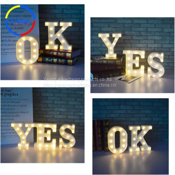 Advertising acrylic outdoor light box signs Christmas marquee letters