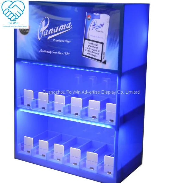New Display Cardboard Cigarette Counter Display Box With Pegs Strong Pusher photo-2