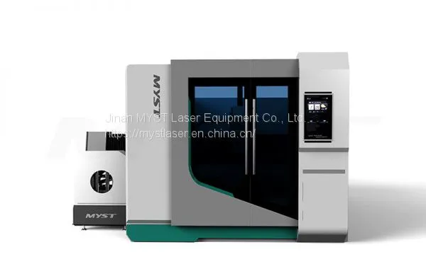 Fiber Laser Cutting Machine With Rotary Exchange Table and Cover MTF3015GR Custom Laser Cutting Machine Manufacturer photo-2