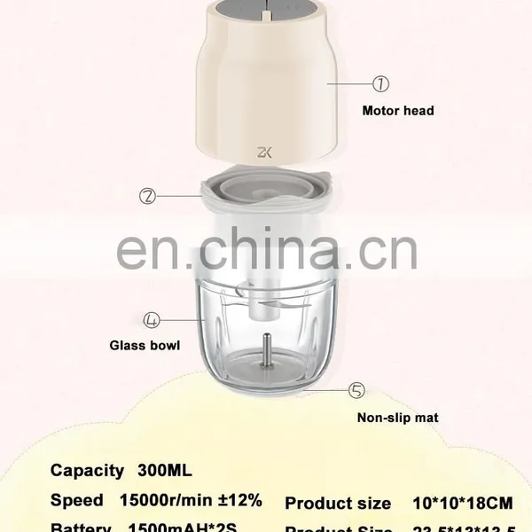 Food Home Kitchen Mini Baby Food Processor Electric Chopper Mixer Grinder photo-4