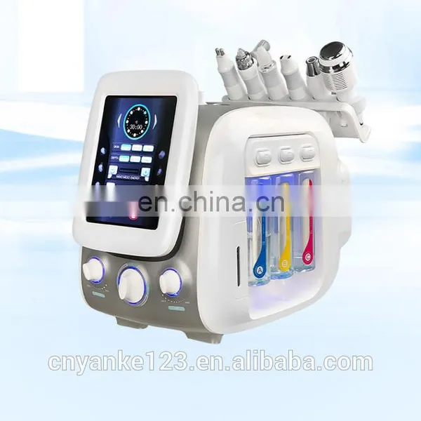2019 Newest 6 in 1 H2O2 Hyrda Dermabrasion Machine Hydrogen Oxygen With Plasma Bipolar RF photo-2