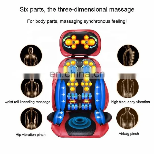 Portable Multi-function Kneading and Shiatsu Head Back Buttocks Massage Cushion for Chair photo-4