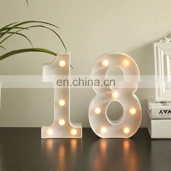 Manufacturer Professional Custom Warm White Wedding Events Party Decor Led Light House Numbers photo-4