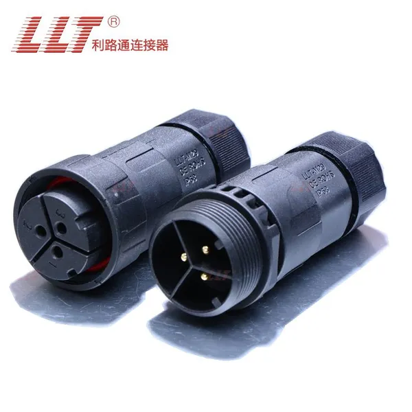 3pin M29 Ip68 Assembled Waterproof Electrical Cable Connector Waterproof Connector Plug