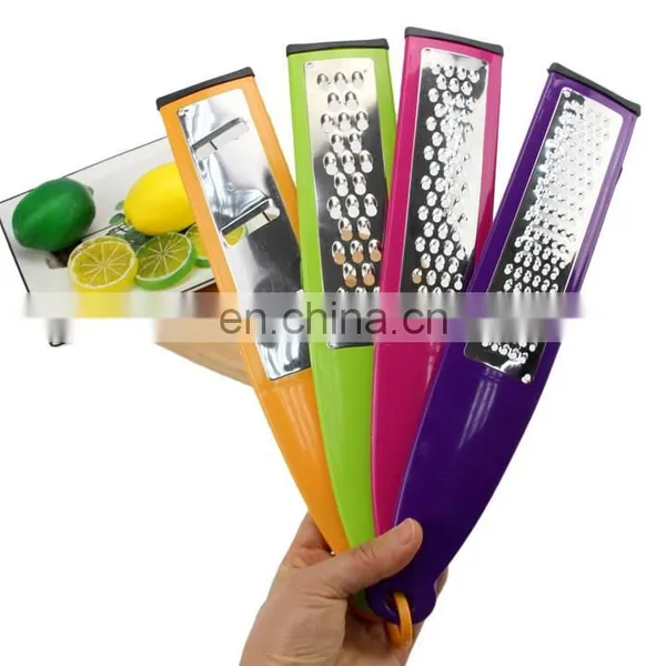 High Quality 4 Color Plastic Cheese Hand Grater, Different Pattern Soft Grip Handle Grater photo-5