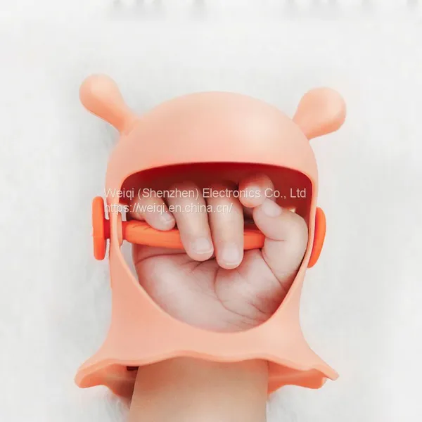Silicone Mushroom Mitten Baby Teether Manufacture by Weiqi photo-2